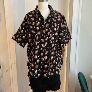 Madewell Button down corduroy top in floral bouquet